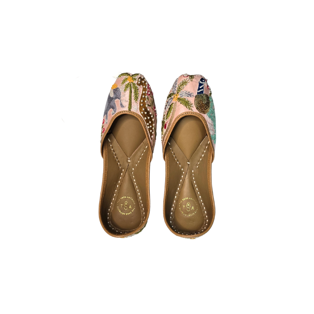Pink Safari Jutti