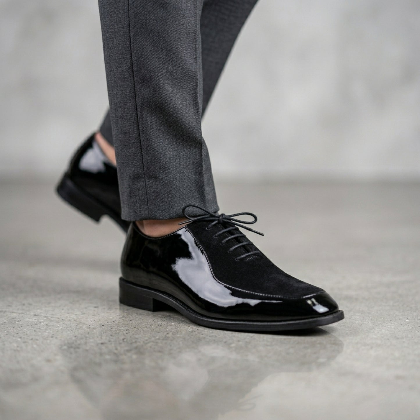 Glossy Classic Textured Oxfords