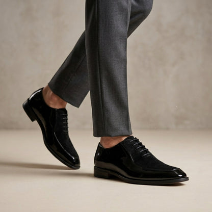Glossy Classic Textured Oxfords