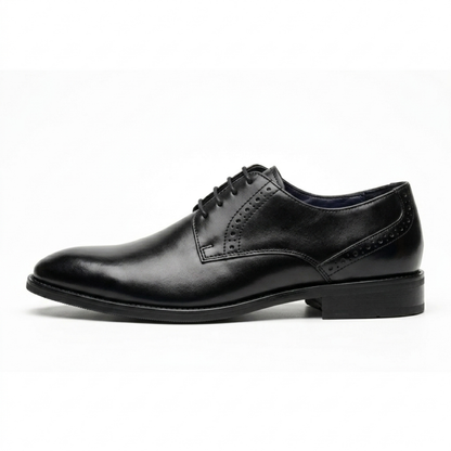 Black Leather Oxfords