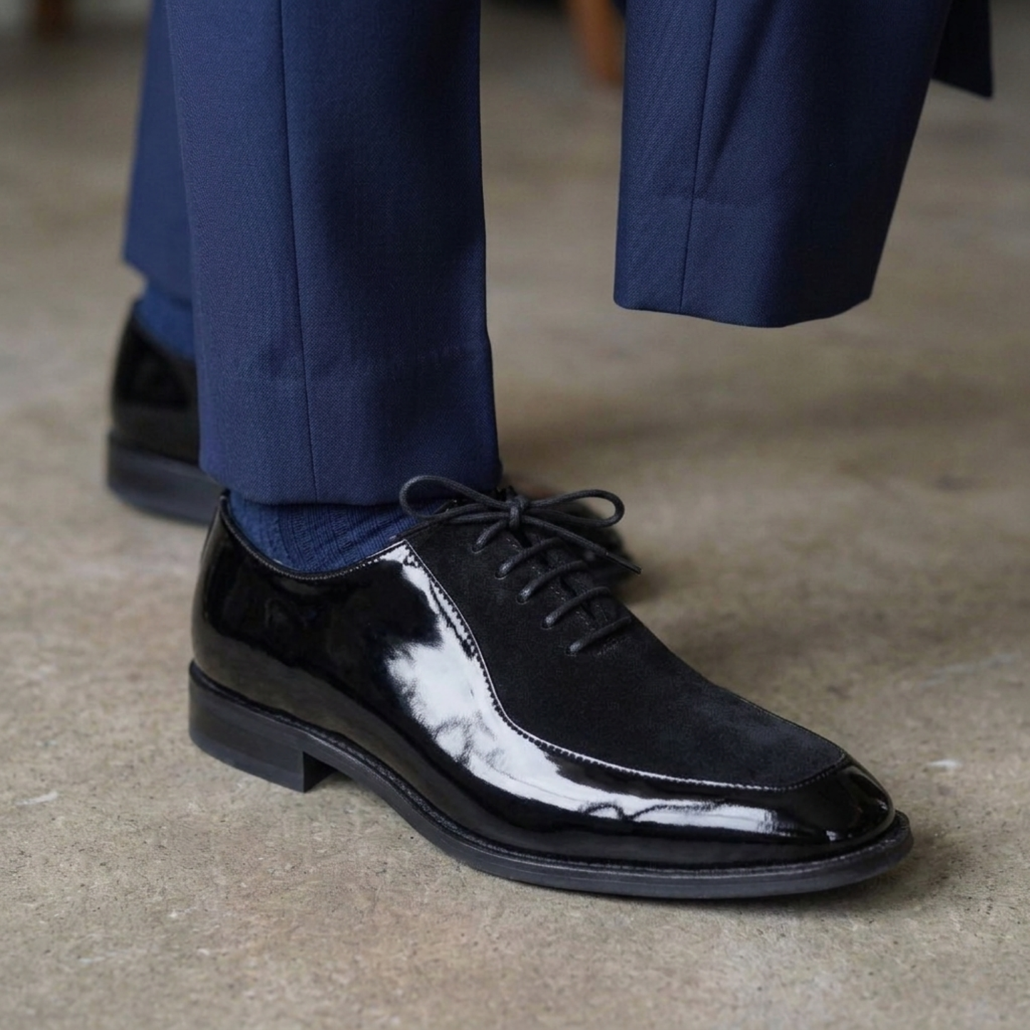 Glossy Classic Textured Oxfords